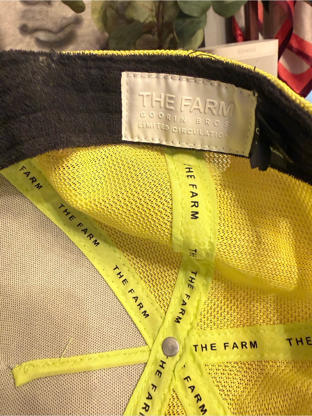 Goorin Bros The Farm Green Metallic Trucker Hat with Cow Patch - CASH - Picture 6 of 6